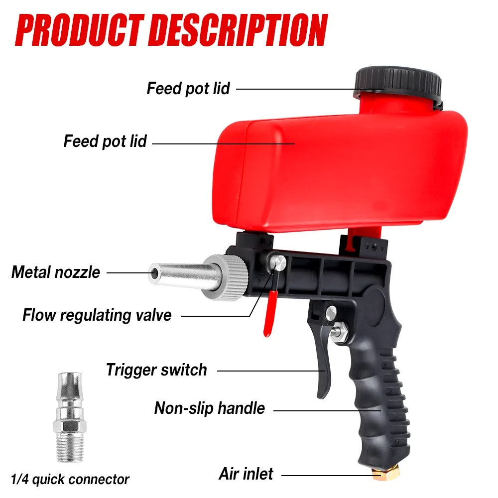 SANDBLASTER PRO: La Pistola de Arena Profesional